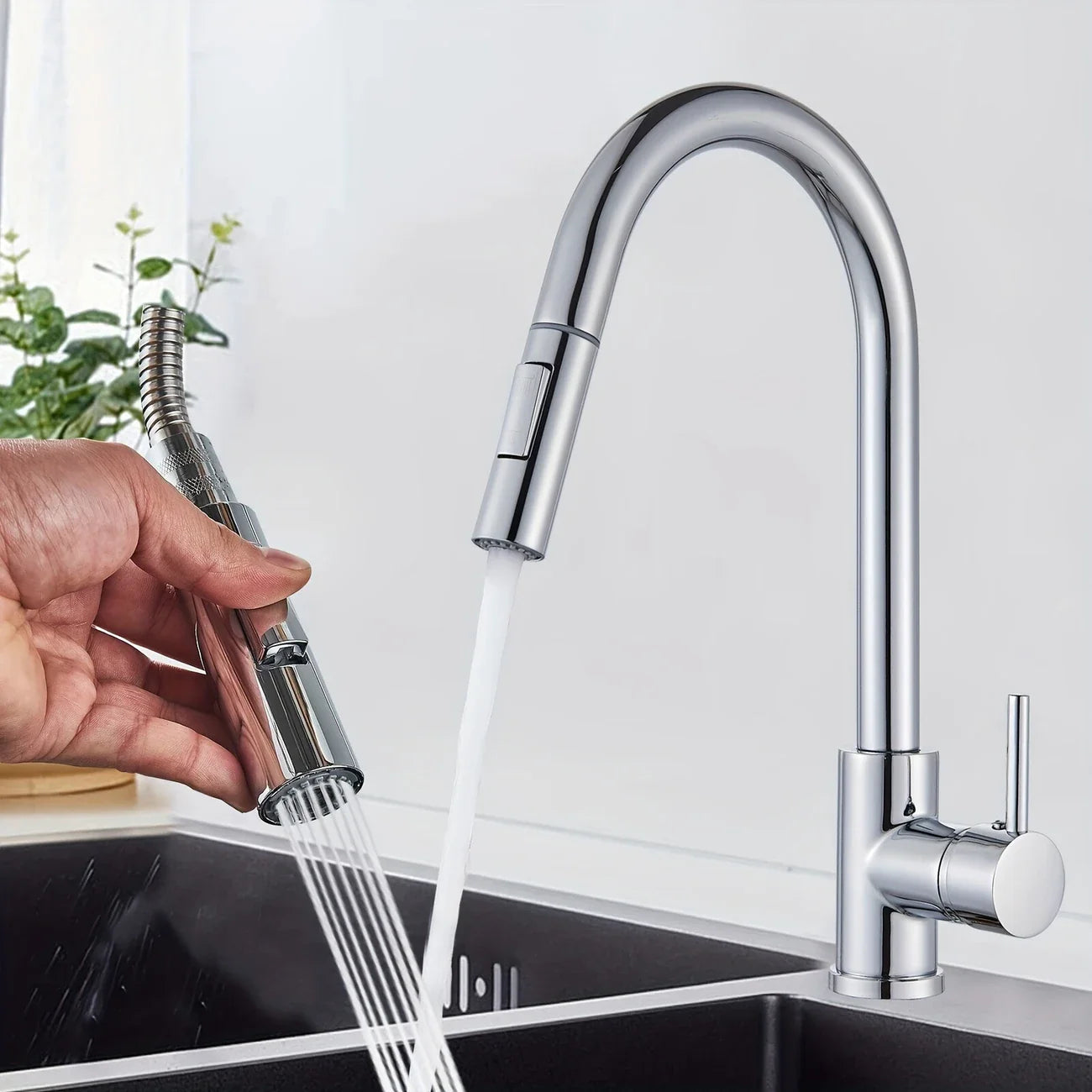 Bateri kuzhine me terheqje "Chrome"