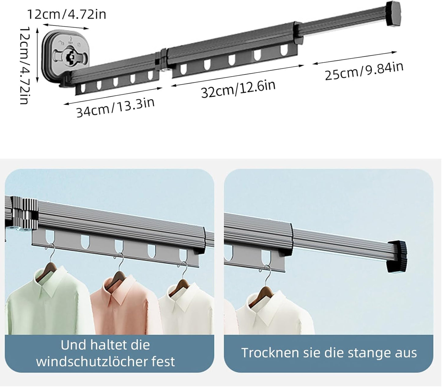 Varrese teleskopike per rroba